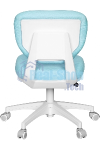 Кресло детское Cactus CS-CHR-3594BL голубой, крестов. пластик белый