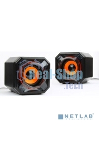 Акустическая система 2.0 Gembird SPK-405, пассив. излучатели, черный, 5 Вт, рег. громкости USB-питание