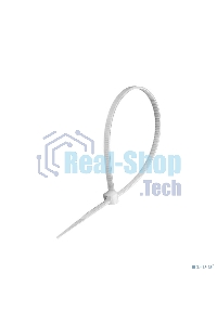 Стяжка (хомут) нейлоновая ExeGate CV66-120x2.5W (нейлон 6.6, 120x2.5 мм, неоткрывающаяся, halogen free, -40°C - +85°C, белая, 100 шт)