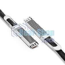 Твинаксиальный медный кабель 0.5m (2ft) NVIDIA/Mellanox MCP4Y10-N00A Compatible 800G OSFP Finned Top InfiniBand NDR Passive Direct Attach Copper Twinax Cable for Quantum-2 Switches