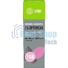 Чернила Cactus CS-EPT09C64 108 светло-пурпурный 70мл для Epson Ecotank L8050/L18050