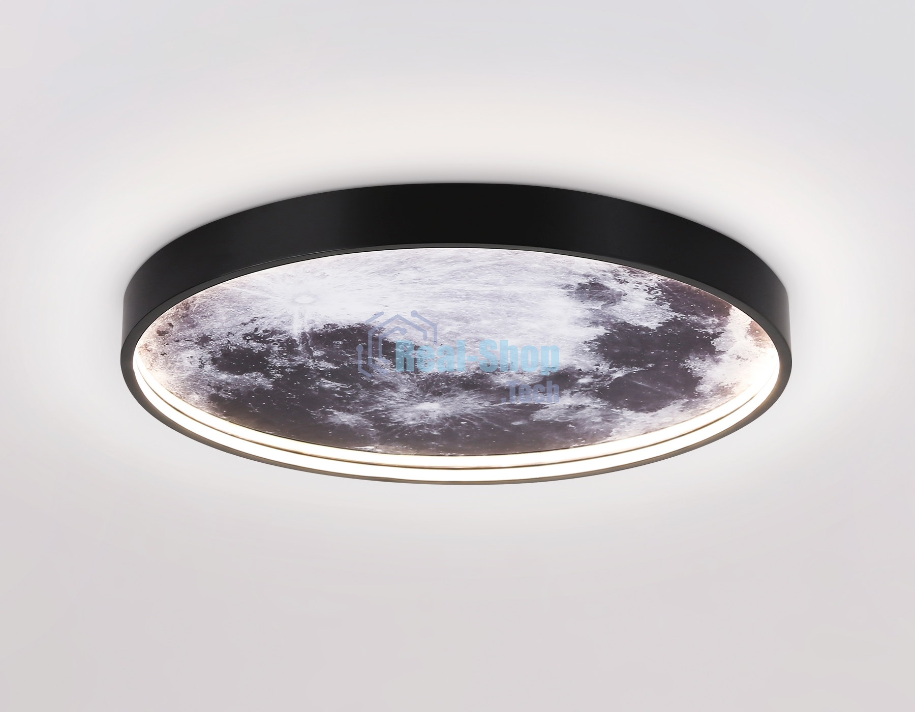 Настенно-потолочный светодиодный светильник Ambrella light FW11111 BK черный 18W LED 3000-6400K D300*38
