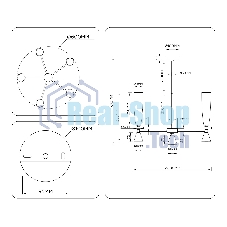 Люстра Ambrella light LH75371/5 GD/WH золото/белый G9*5 max 28W D600*675