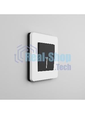 Рамка на 1 пост Split (белый/черный, soft-touch) W0013068