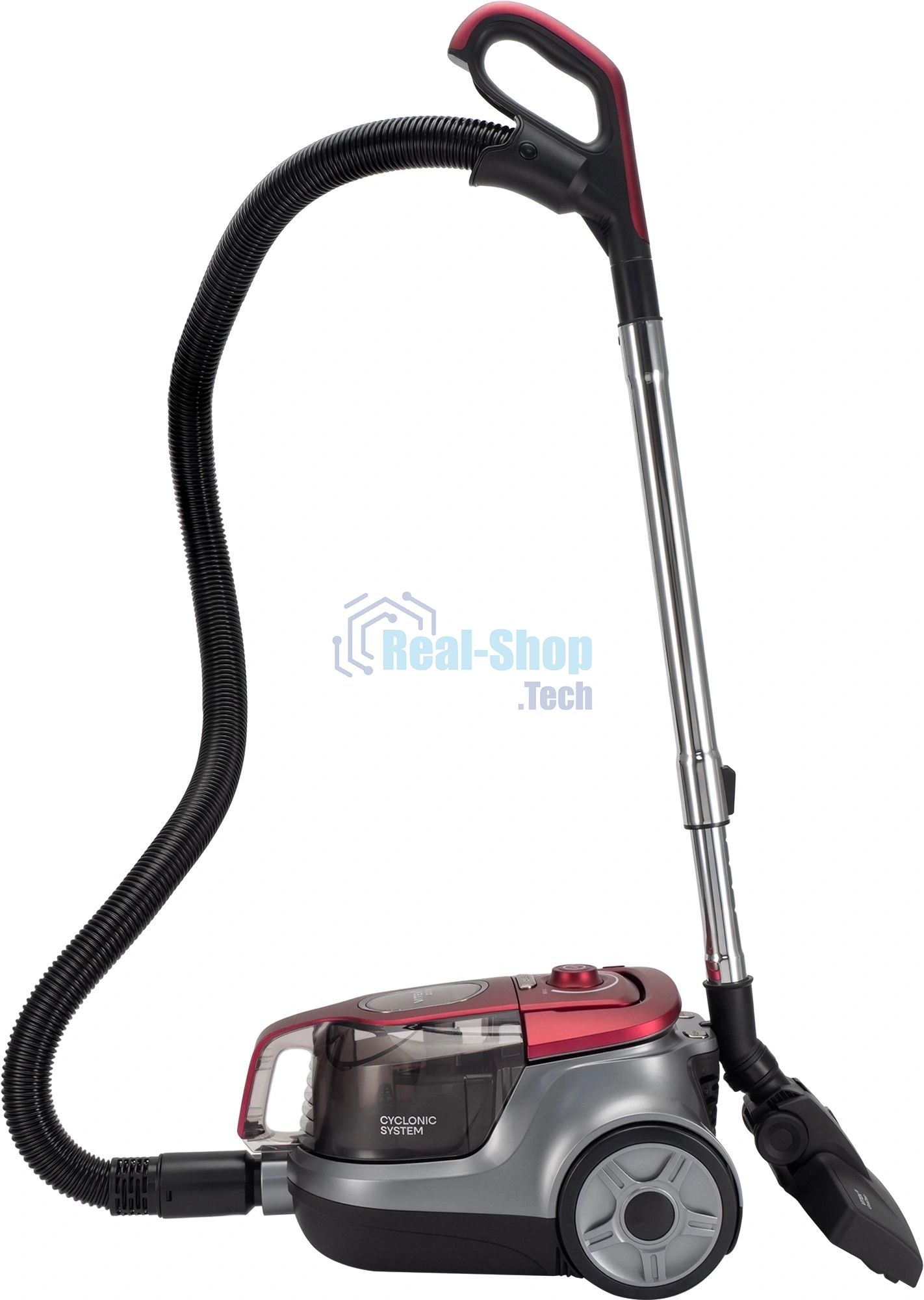 Пылесос Vitek VT-CV3113 красный/серый, 450/2200 Вт, уборка сухая, пылесборник контейнер 2 л