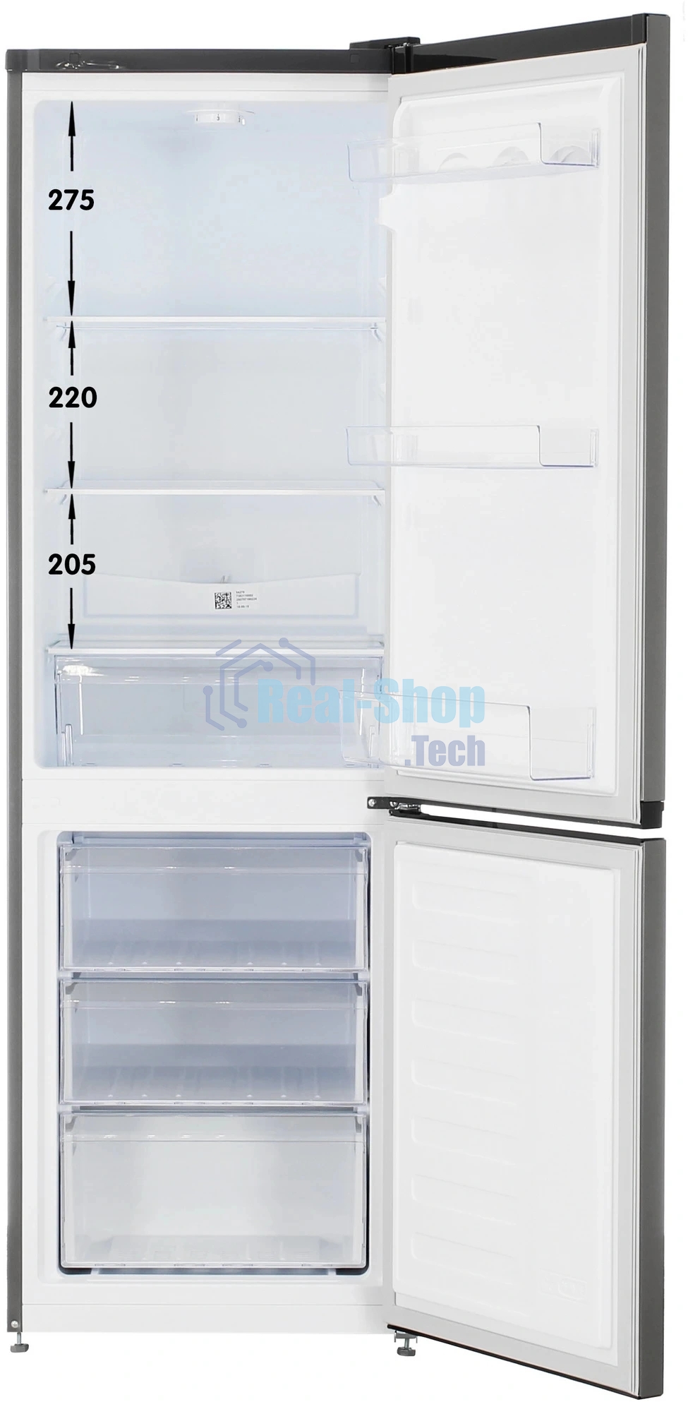 Холодильник Beko B1RCSK272G серый, двухкамерный 175/87л морозилка снизу