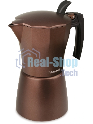 Кофеварка гейзерная Rondell Kortado RDA-399, 0.45л, алюминий, коричневый
