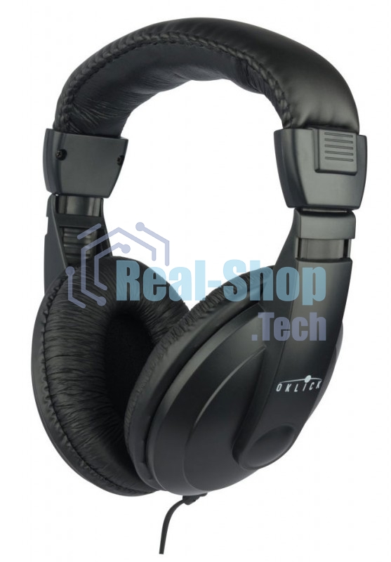 Наушники мониторные Oklick HP-M211V 1.8м черный проводные (оголовье)