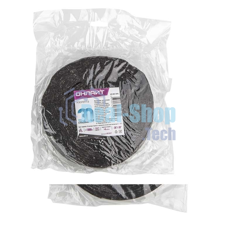 Изолента ХБ 20мм (рул.30м) OIT-H20-30/BL 375г ОНЛАЙТ 61162