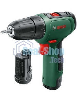Дрель-шуруповерт Bosch EasyDrill 1200, 12 В, 1.5 Ач, 30 Нм, щеточный