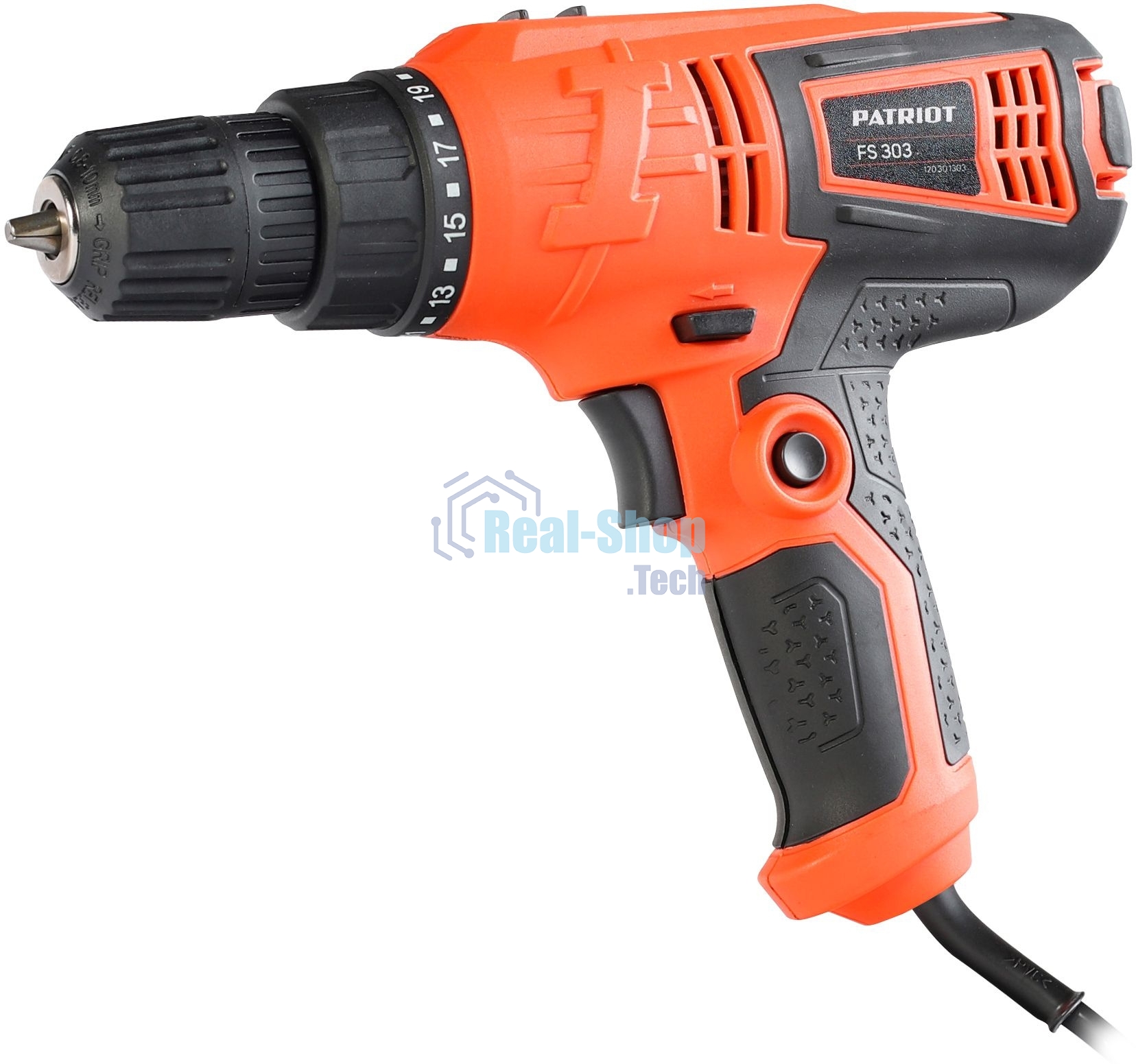 Дрель-шуруповерт Patriot FS 303, 330 Вт, 25 Нм, щеточный