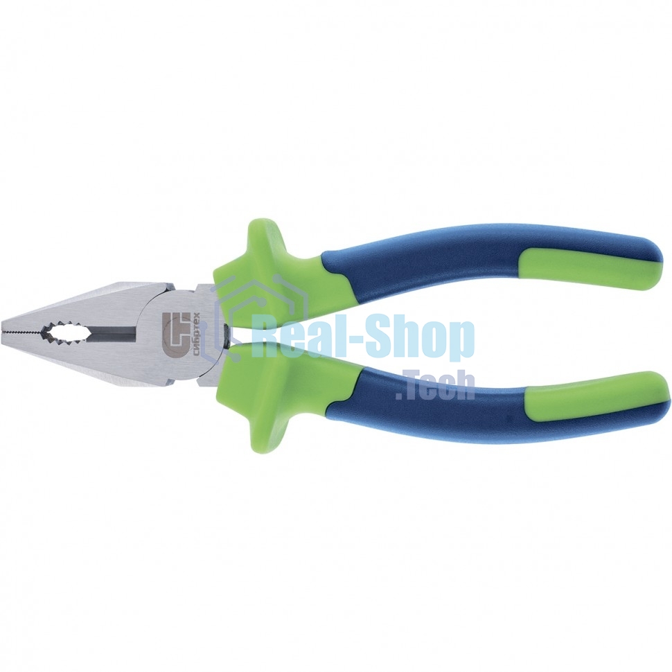 Плоскогубцы Сибртех комбинированные 180мм двухкомпонентные рукоятки