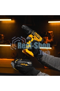 Дрель-шуруповерт аккумуляторная Denzel CID-18-0, 18В, Без АКБ и ЗУ, Ударная, Кейс