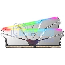 Оперативная память NETAC Shadow, DDR5, 32GB (2x16 GB), 5600 MHz, CL40, DIMM, ECC, радиатор, RGB, серебристый