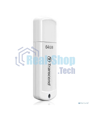 Флешка USB Transcend JetFlash 370 (TS64GJF370), 64Gb, USB 2.0, R/W 25/10, белый