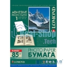 Самоклеящаяся фотобумага Lomond, глянцевая, A4, неделенная (210 x 297 мм), 85 г/м2, 25 листов.