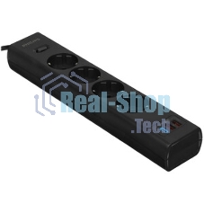 Сетевой фильтр Philips CHP8246BB/51, 3м, 4 розетки, черный