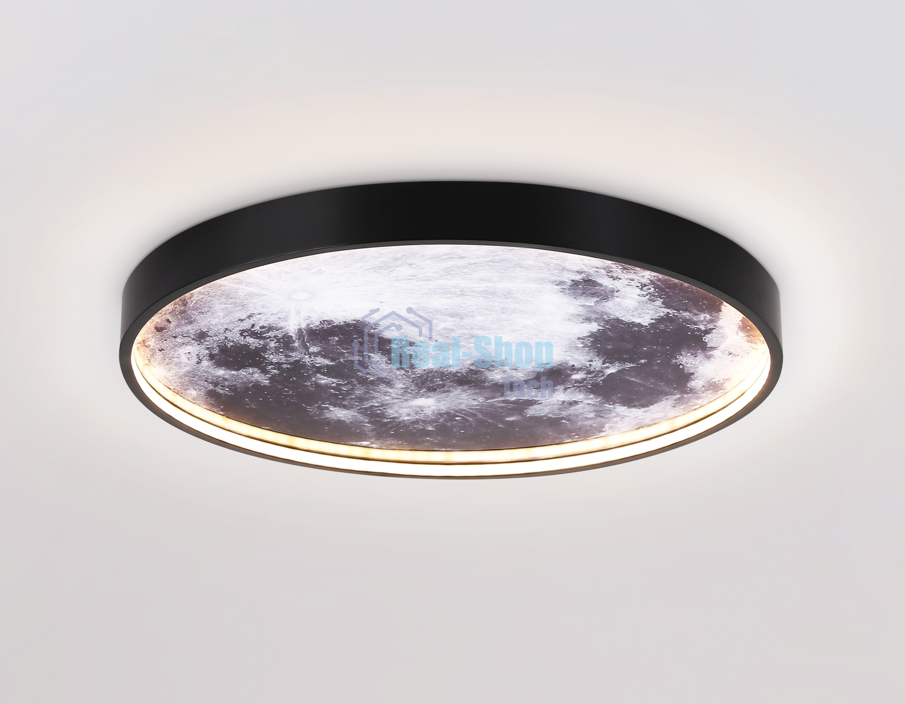 Настенно-потолочный светодиодный светильник Ambrella light FW11111 BK черный 18W LED 3000-6400K D300*38