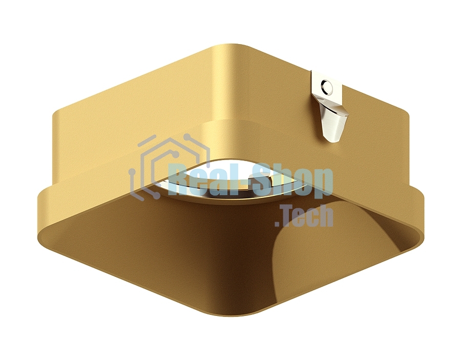 Насадка для корпуса светильника N7704 SGD золото песок 70*70*H35mm Out10mm MR16