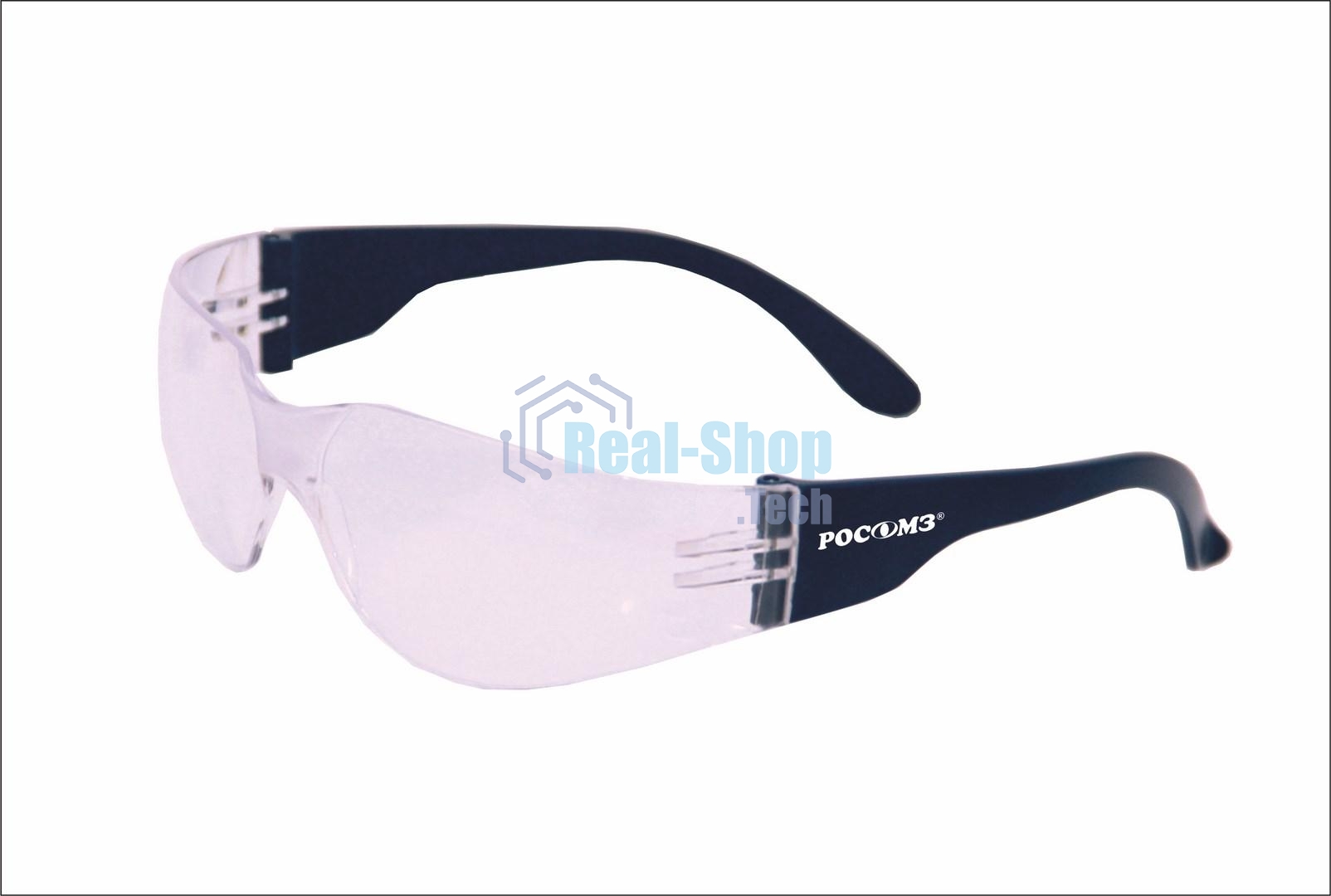 Очки защитные открытые РОСОМЗ RZ-15 Start, прозрачные, устойчивы к химическим веществам, растворам кислот и щелочей, поликарбонат, 11540