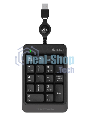 Числовой блок проводной A4Tech Fstyler FK13, USB, серый