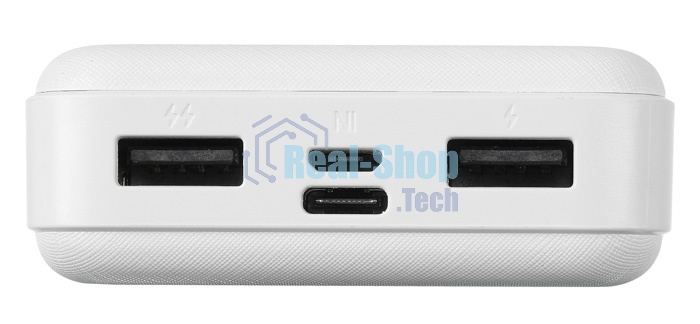 Портативный аккумулятор Buro T4-10000 Li-Pol 10000mAh 2A+1A белый 2xUSB