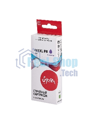 Картридж струйный Sakura 2048C001 (481XL Photo-Black) для Canon, фото-голубой, 12 мл., 4700 к.
