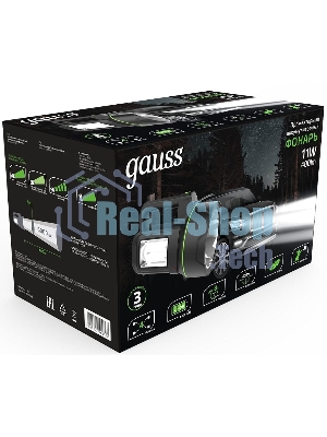 Фонарь прожекторный Gauss модель GFL602 11W 400lm Li-ion 4800mAh LED 1/10/30