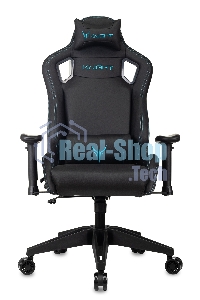 Кресло игровое Knight Outrid Smile черный эко.кожа крестов. пластик