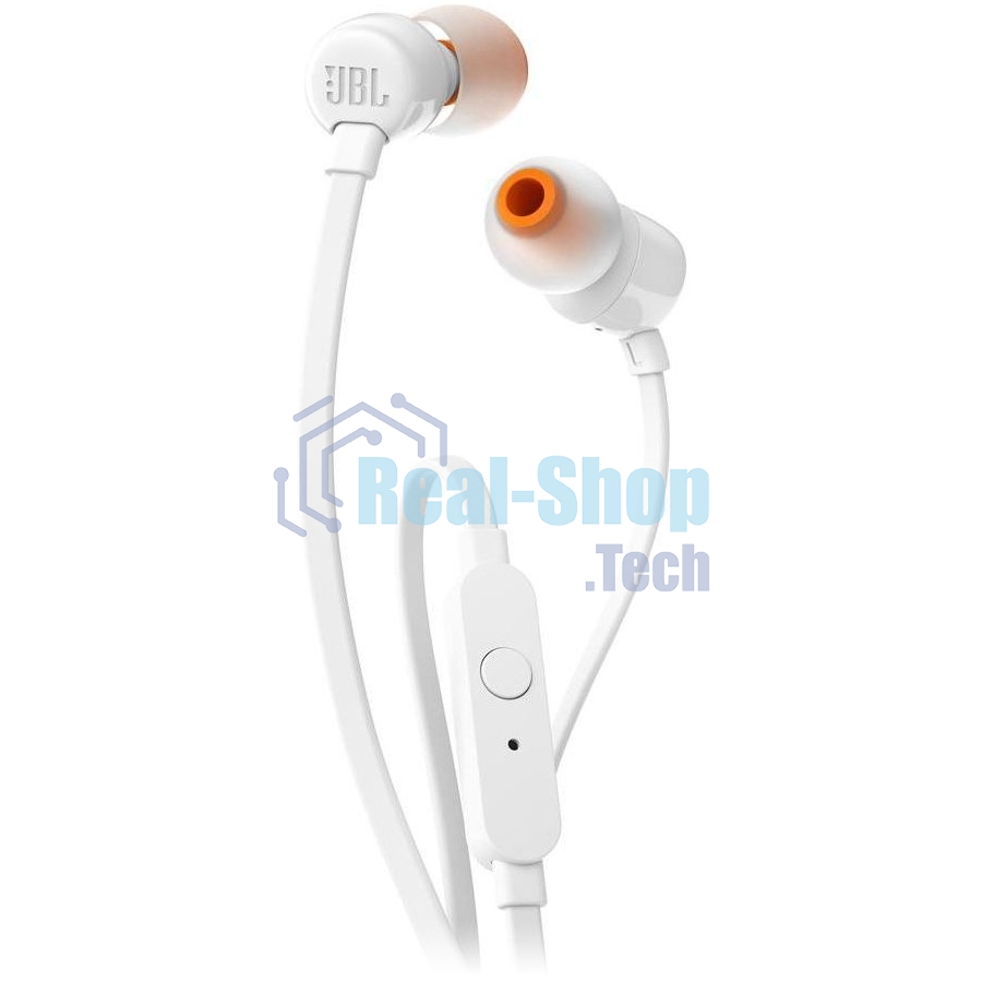 Наушники JBL Tune 110, 3.5 мм, внутриканальные, белый