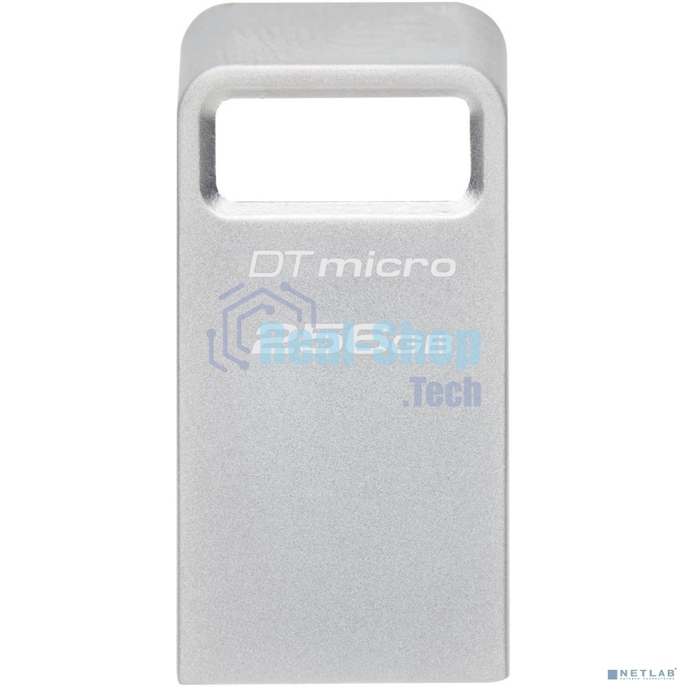 Флешка USB Kingston DataTraveler Micro (DTMC3G2/256Gb), 256Gb, USB 3.2 Gen 1, R/W 200/60, серебристый