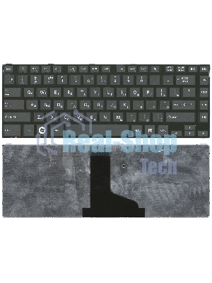 Клавиатура для ноутбука Toshiba L800 L830 черная с черной рамкой