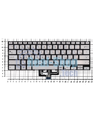 Клавиатура для ноутбука Asus ZenBook UX433FA серебристая с подсветкой