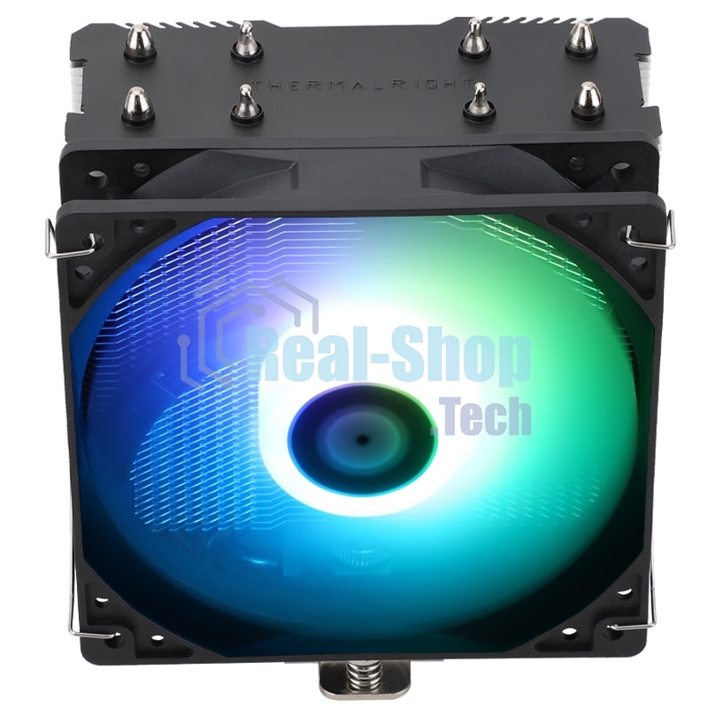 Кулер для процессора Thermalright Assassin X Refined SE ARGB 120 (4-pin PWM, 148mm, Ni/CU, 4x6mm, ARGB, 1x120мм, 66.17CFM, 25.6dBA, 1550RPM, S: 1700, 1200, 115X, AM5, AM4)
