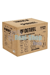 Генератор инверторный Denzel GS-3000iS, 3,0 кВт, 230 В, закрытый корпус, ручной старт