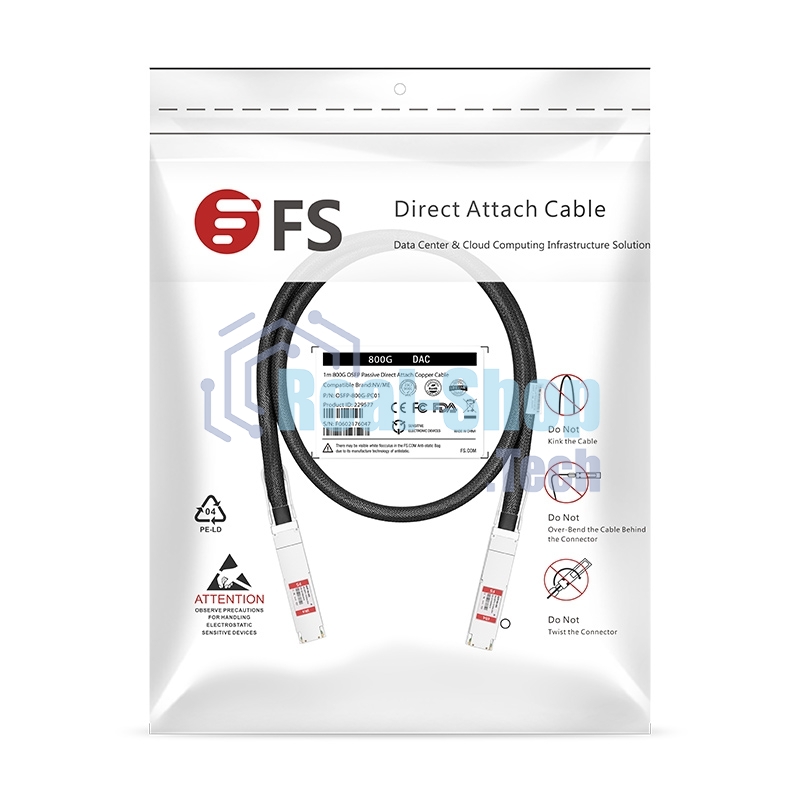Твинаксиальный медный кабель 0.5m (2ft) NVIDIA/Mellanox MCP4Y10-N00A Compatible 800G OSFP Finned Top InfiniBand NDR Passive Direct Attach Copper Twinax Cable for Quantum-2 Switches