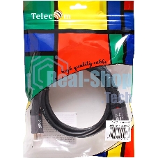 Кабель Telecom TCG365-1.5M HDMI 19M/M,ver. 2.1, 8K@60 Hz 1.5m метал разъемы