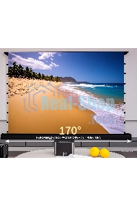 Экран Cactus 148x263см FloorRising CS-PSFRCLR-263X148 16:9 напольный рулонный черный (моторизованный привод)