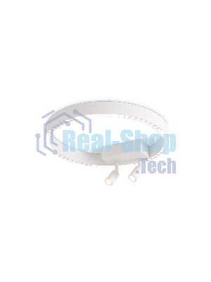 Потолочный светодиодный светильник Ambrella light FL5805/1+2 WH белый 25W 3000K/4200K/6400K D400*95 (без ПДУ)