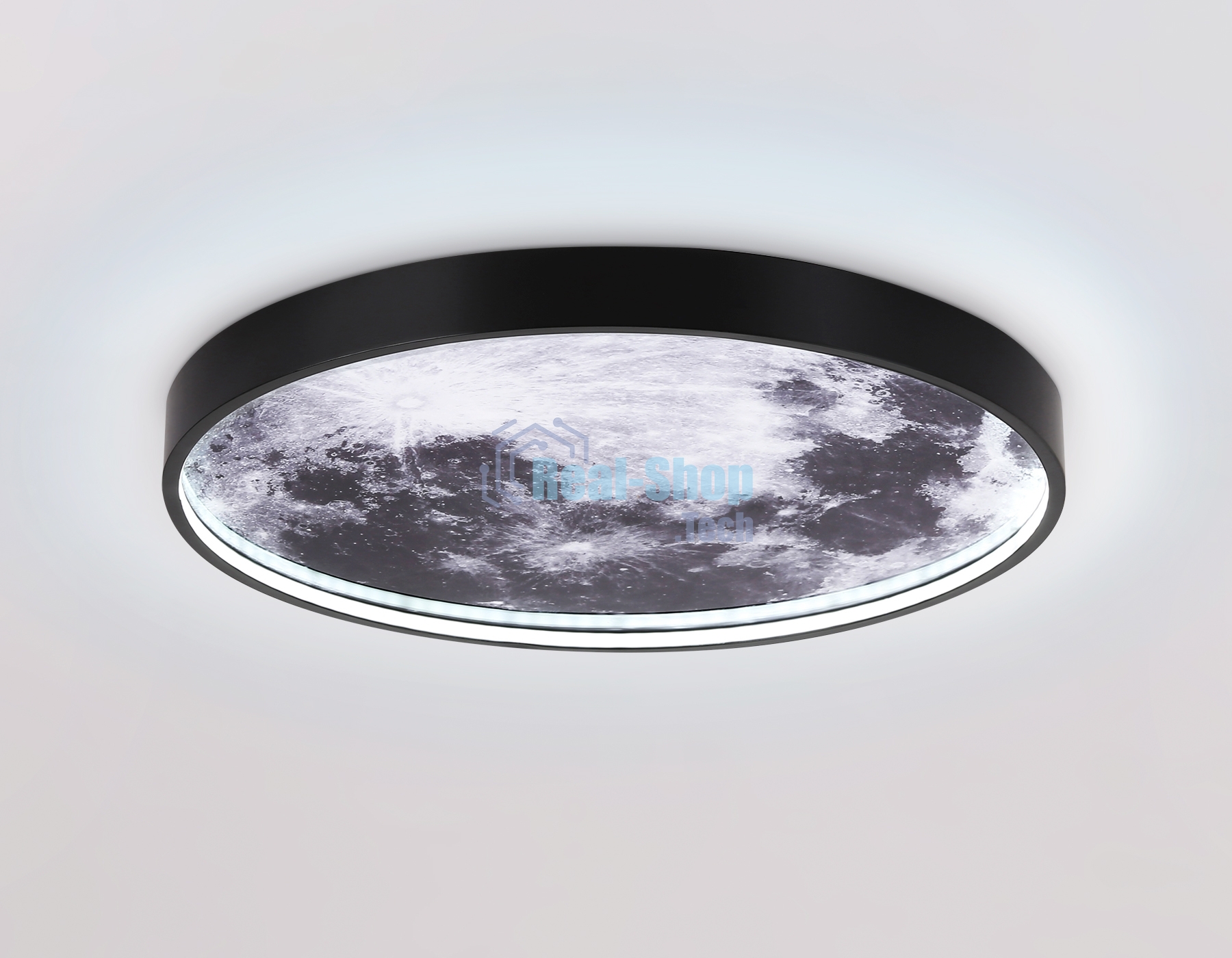 Настенно-потолочный светодиодный светильник Ambrella light FW11111 BK черный 18W LED 3000-6400K D300*38