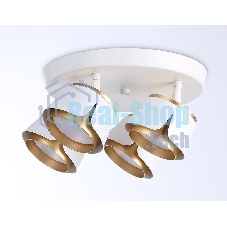 Светильник Ambrella light TN71241/4 WH/GD белый/золото GX53/4 D250*147