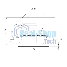 25069/LED 20W 4000K / светильник встраиваемый светодиодный / белый