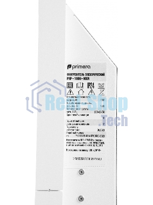 Конвектор электрический Primera Ram PHP-1008-MXR белый, 15 м², 1000 Вт, термостат