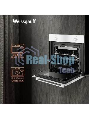 Духовой шкаф электрический Weissgauff EOM 180 W белый, встраиваемый