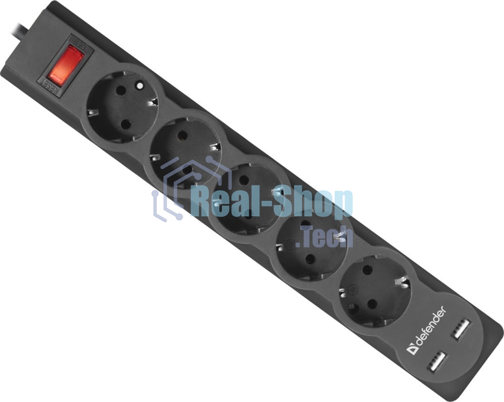 Сетевой фильтр Defender 1.8M DFS 751 5OUTL.