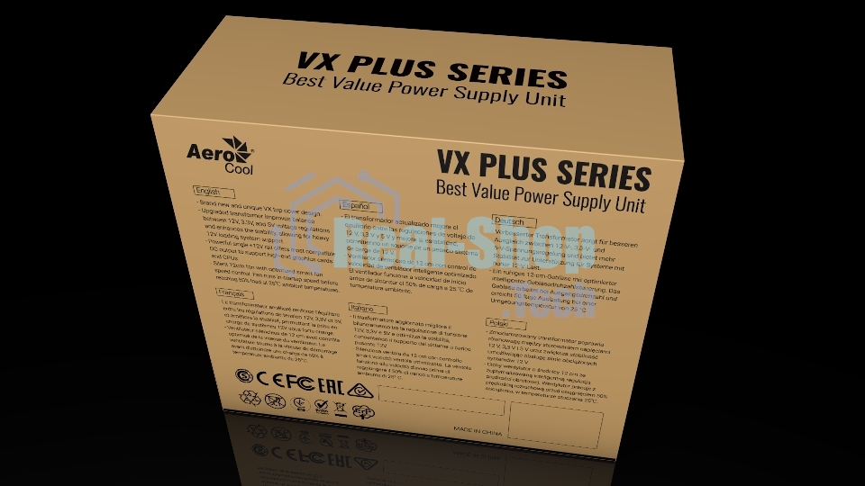 Блок питания Aerocool/Formula VX-700 PLUS RGb, 700Вт, 120мм, черный