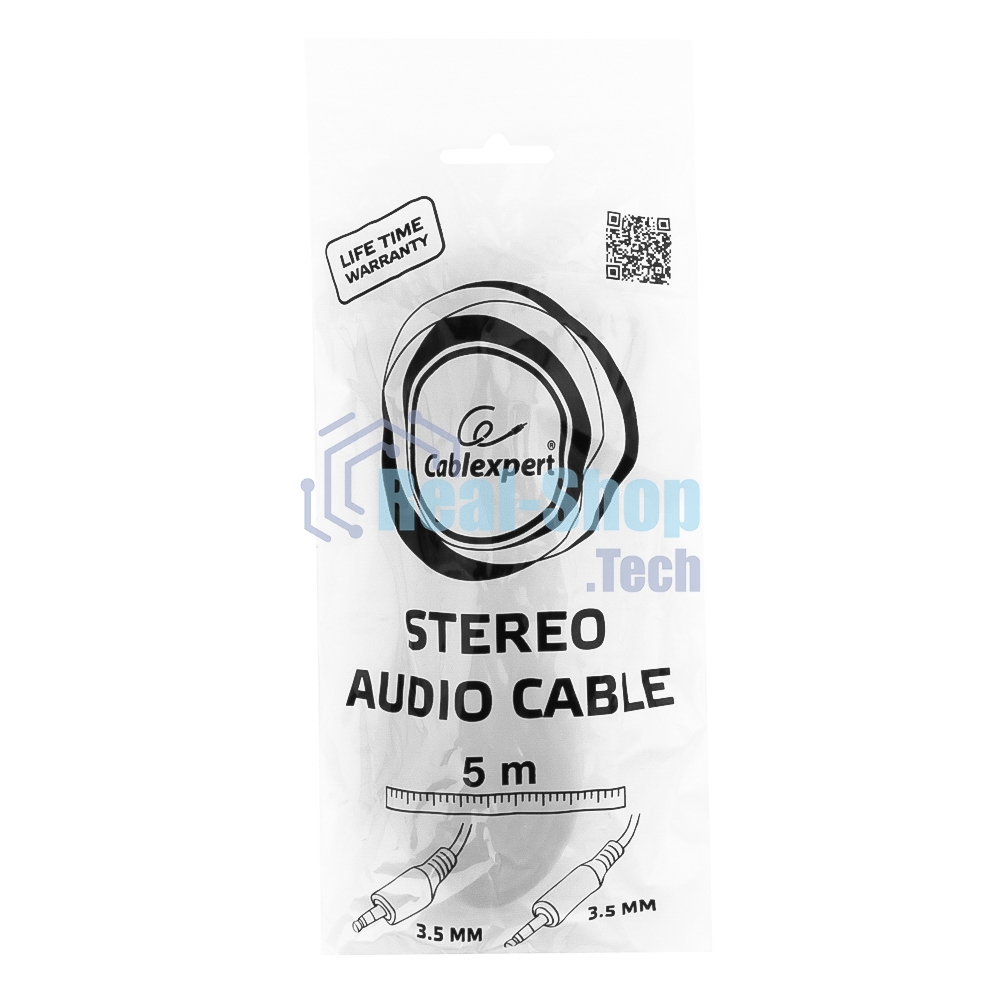 Кабель аудио Gembird Jack3.5/Jack3.5, 5.0м