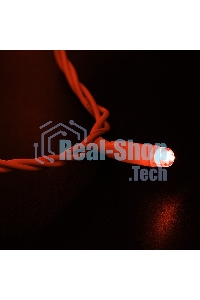 Гирлянда Neon-night Нить 10м, постоянное свечение, белый ПВХ, 230В, красный