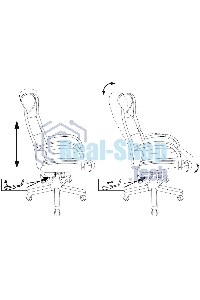 Кресло руководителя Бюрократ T-9928WALNUT/ECO черный, эко.кожа, крестовина металл/дерево