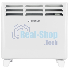 Конвектор Starwind SHV1010 белый, 1000 Вт, 15 м2, термостат